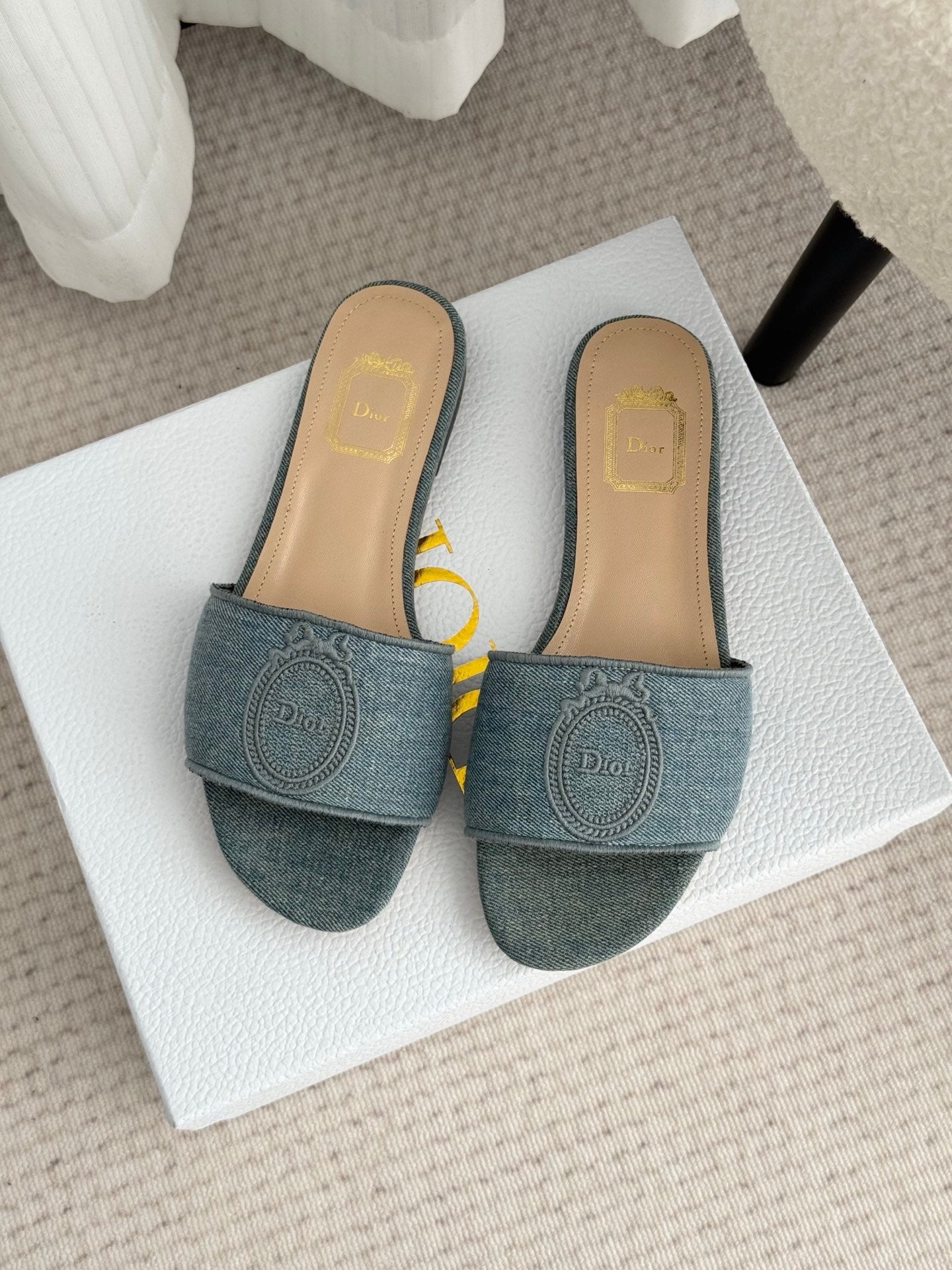 CD Médaillon Slide Flat Wash Blue Denim 849733