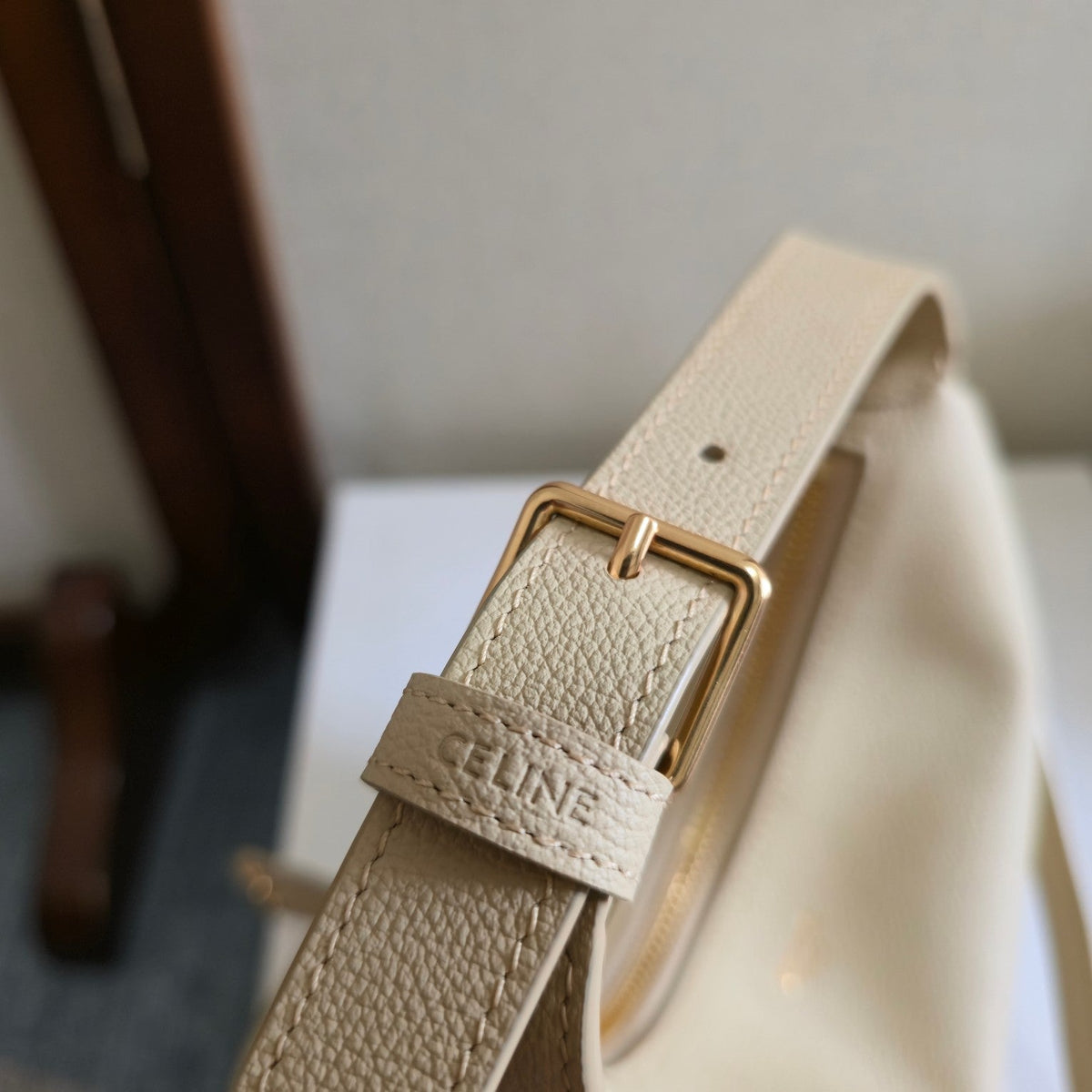 Celine Teen Lulu Bag Light Beige Grained Calfskin