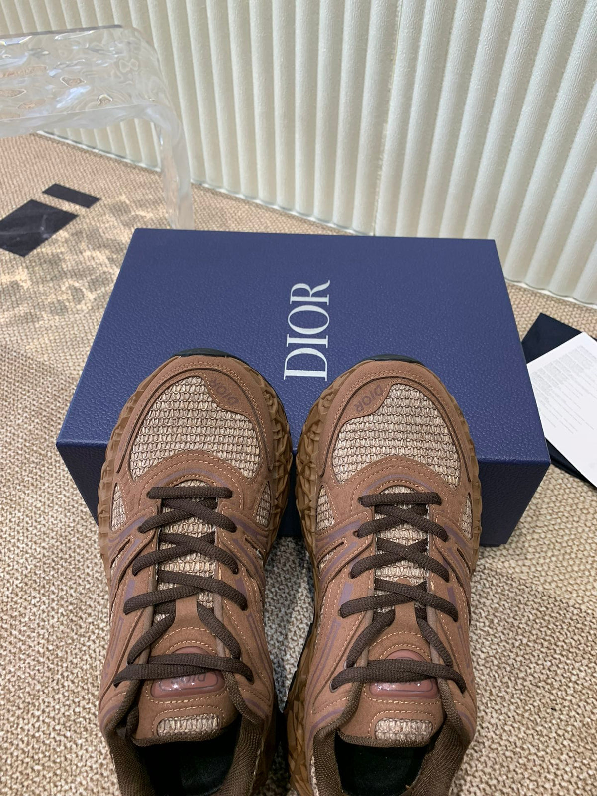 CD Sneaker B35 In Brown Suede And Fabric 113129