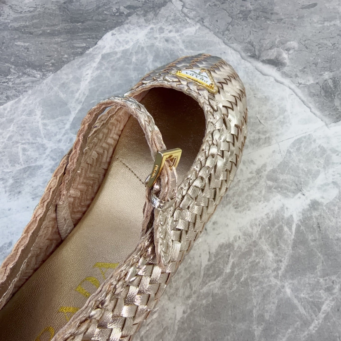 Pra 26s Ballerinas Gold Leather 635151