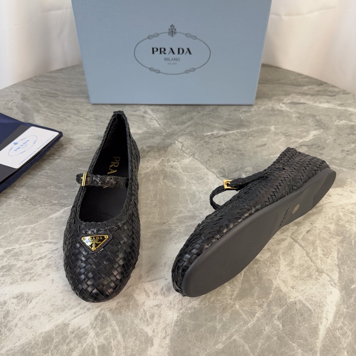Pra 26s Ballerinas Black Leather 635153