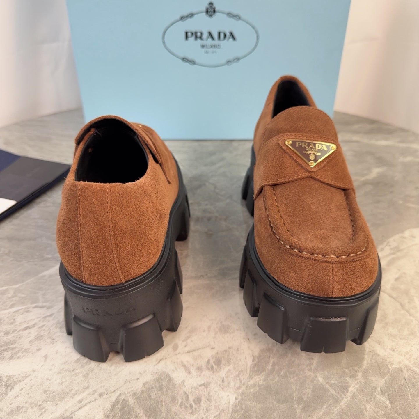 Pra 26s Loafer Tan Brown Suede Leather 635163