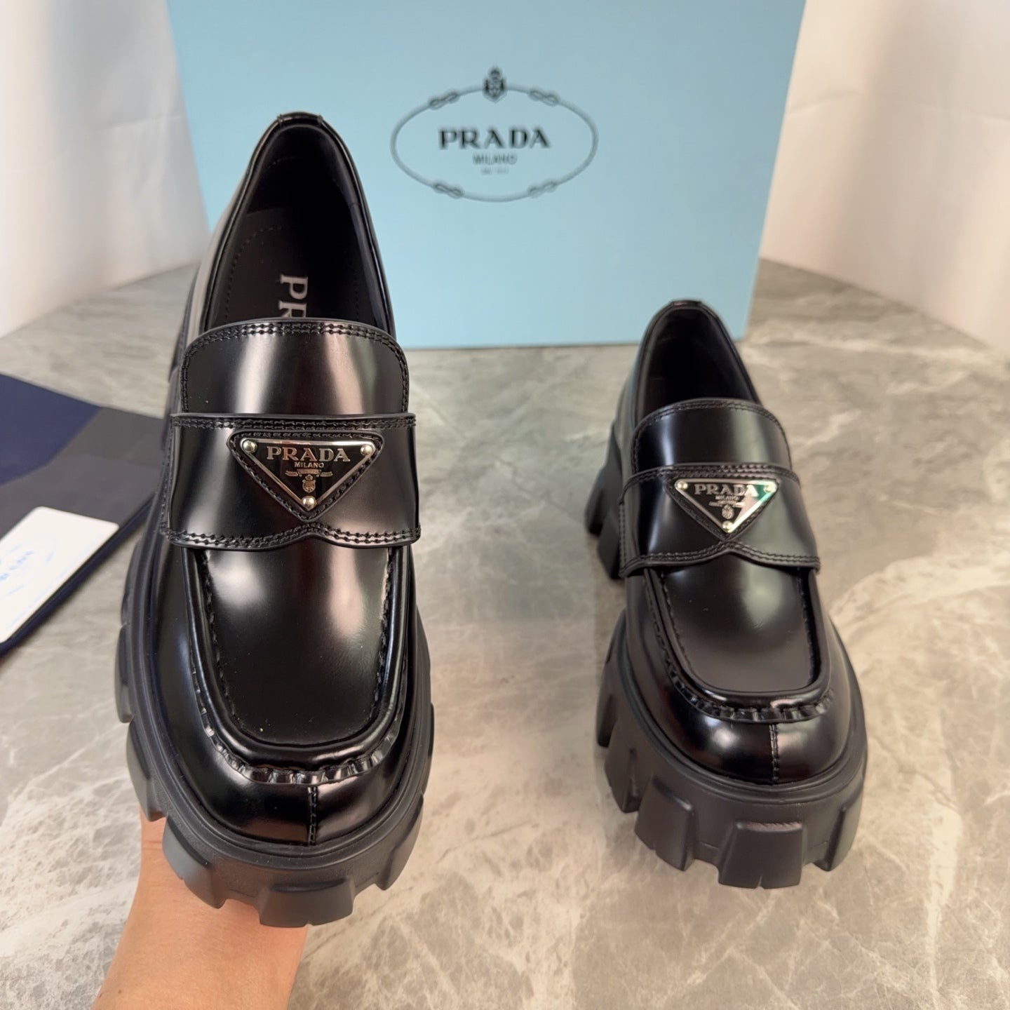 Pra 26s Loafer Black Glossy Leather 635167