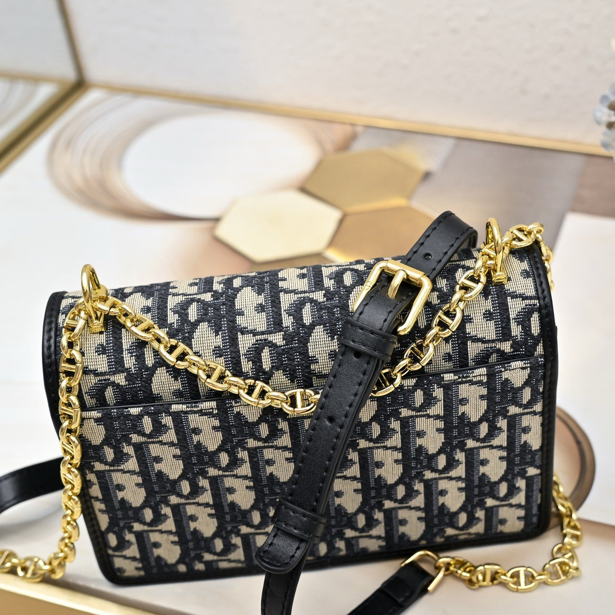 Dior 2026 Miss Caro Mini Bag 18cm Fabric Leather