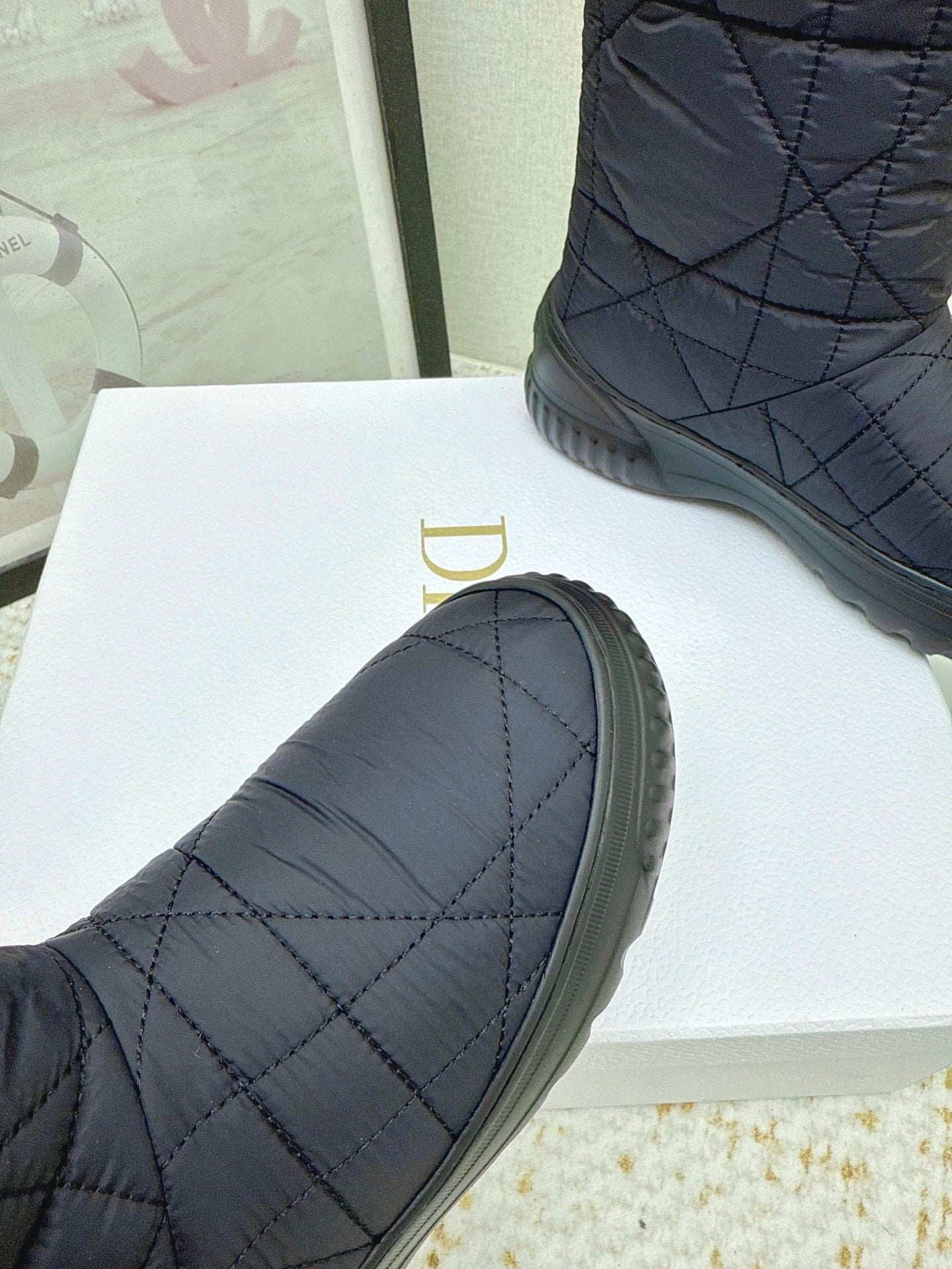 CD Alps Frost Ankle Boot Black Quilted Nylon 530132