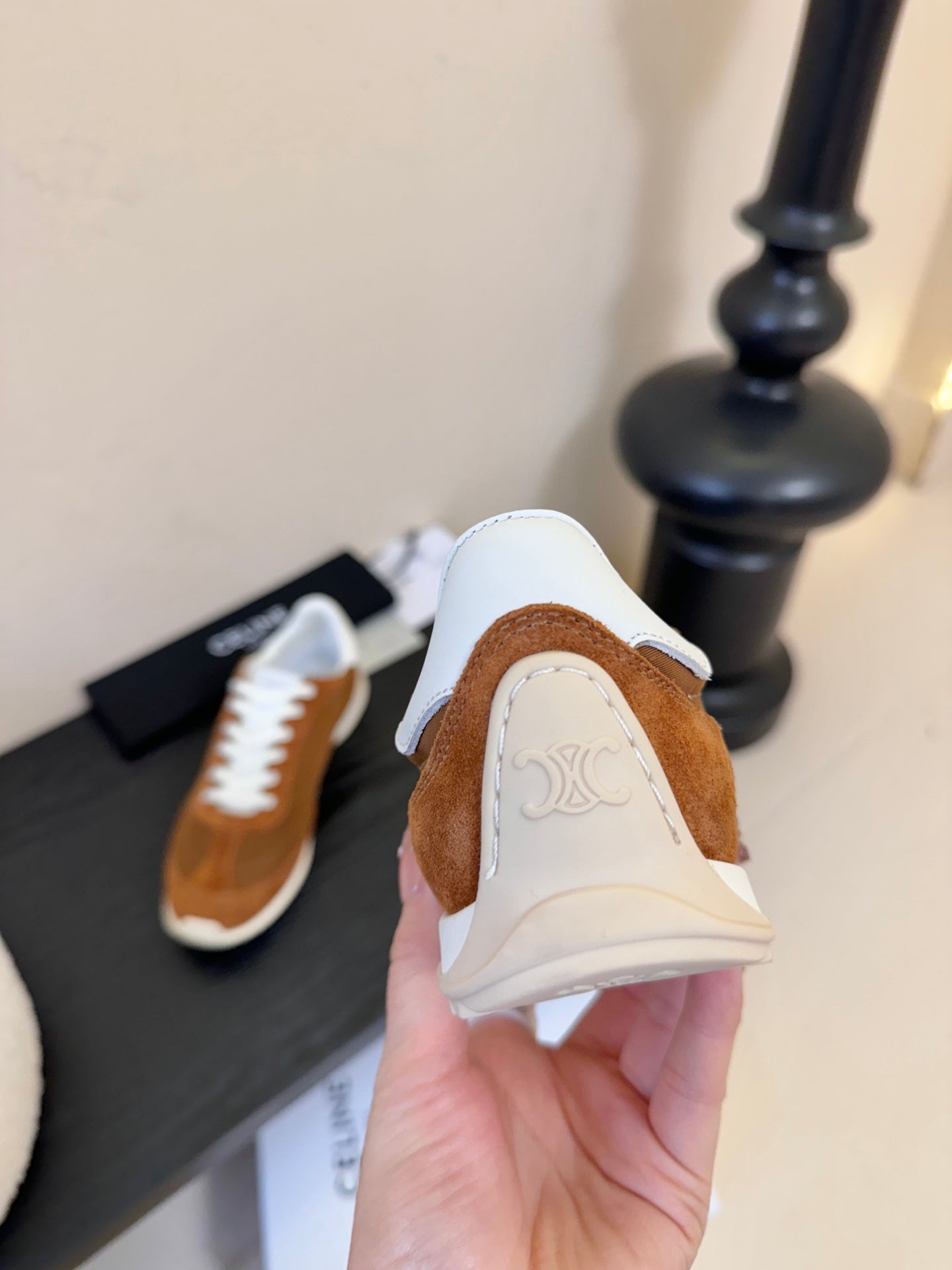 Celine Racer Low Top Sneaker Brown Suede Calfskin 606409