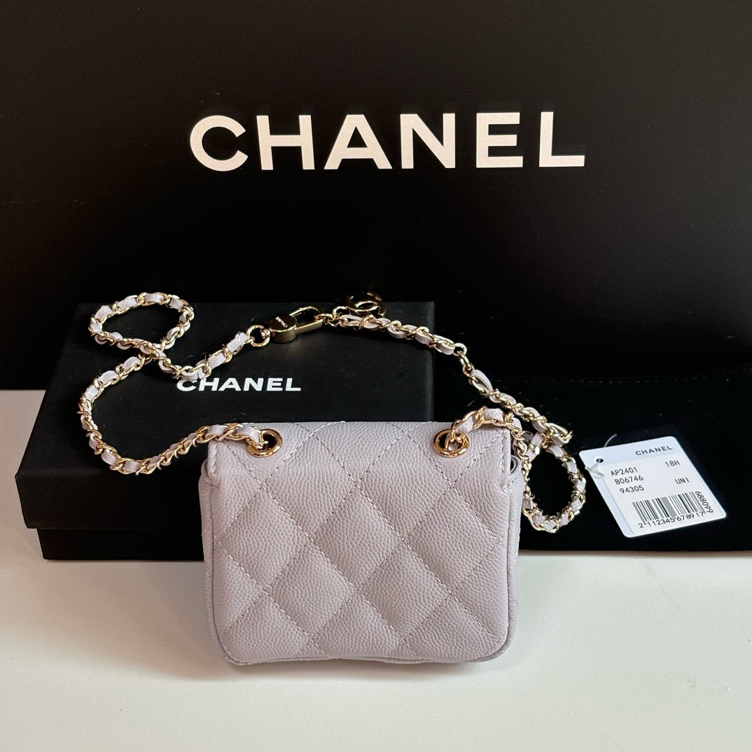 CC 26s Waist Belt Bag Chain Purple Caviar 212337