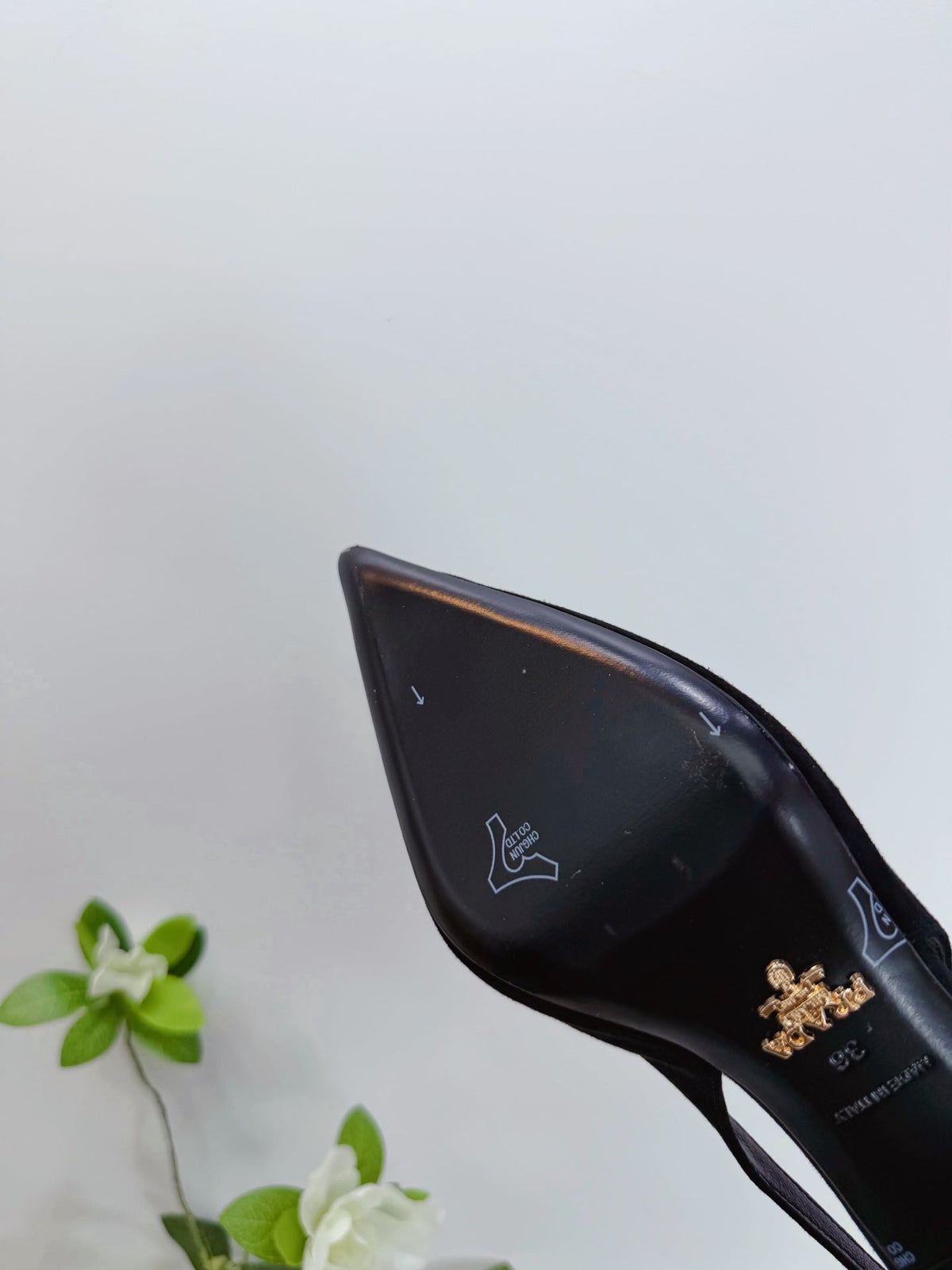 PRA 26SS Slingback 75 Black Suede 592342