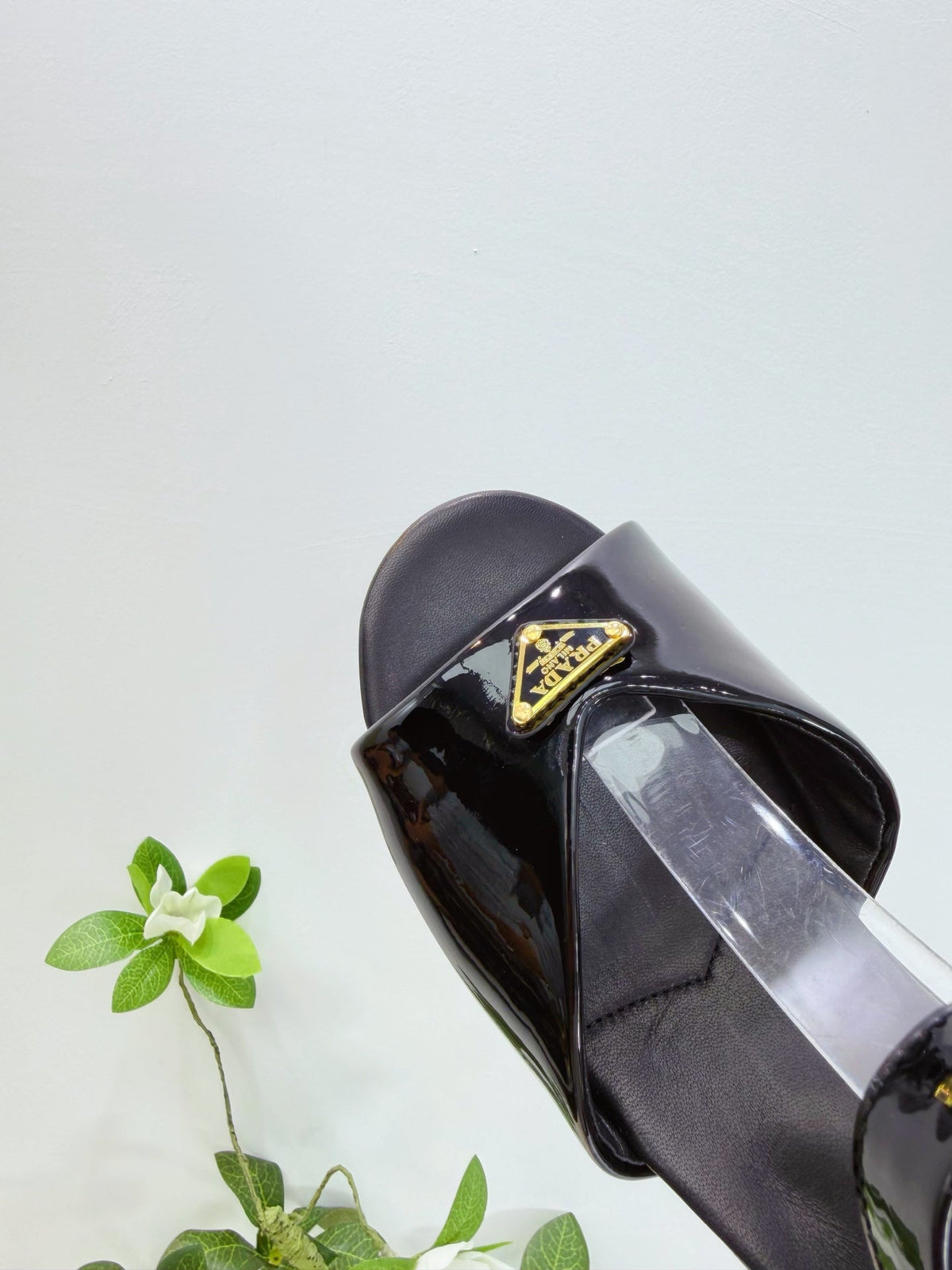 PRA 26SS Platform Sandals 75 Black Sheepskin 592384