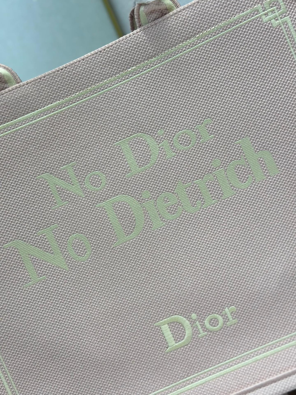 CD Book Tote Rose Tendre No Dior No Dietrich Embroidery