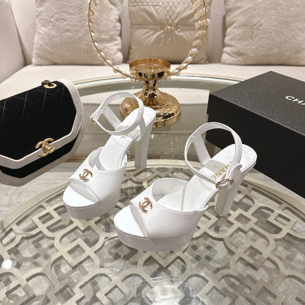 Chanel 2026 Platform Sandals Sheepskin 834300