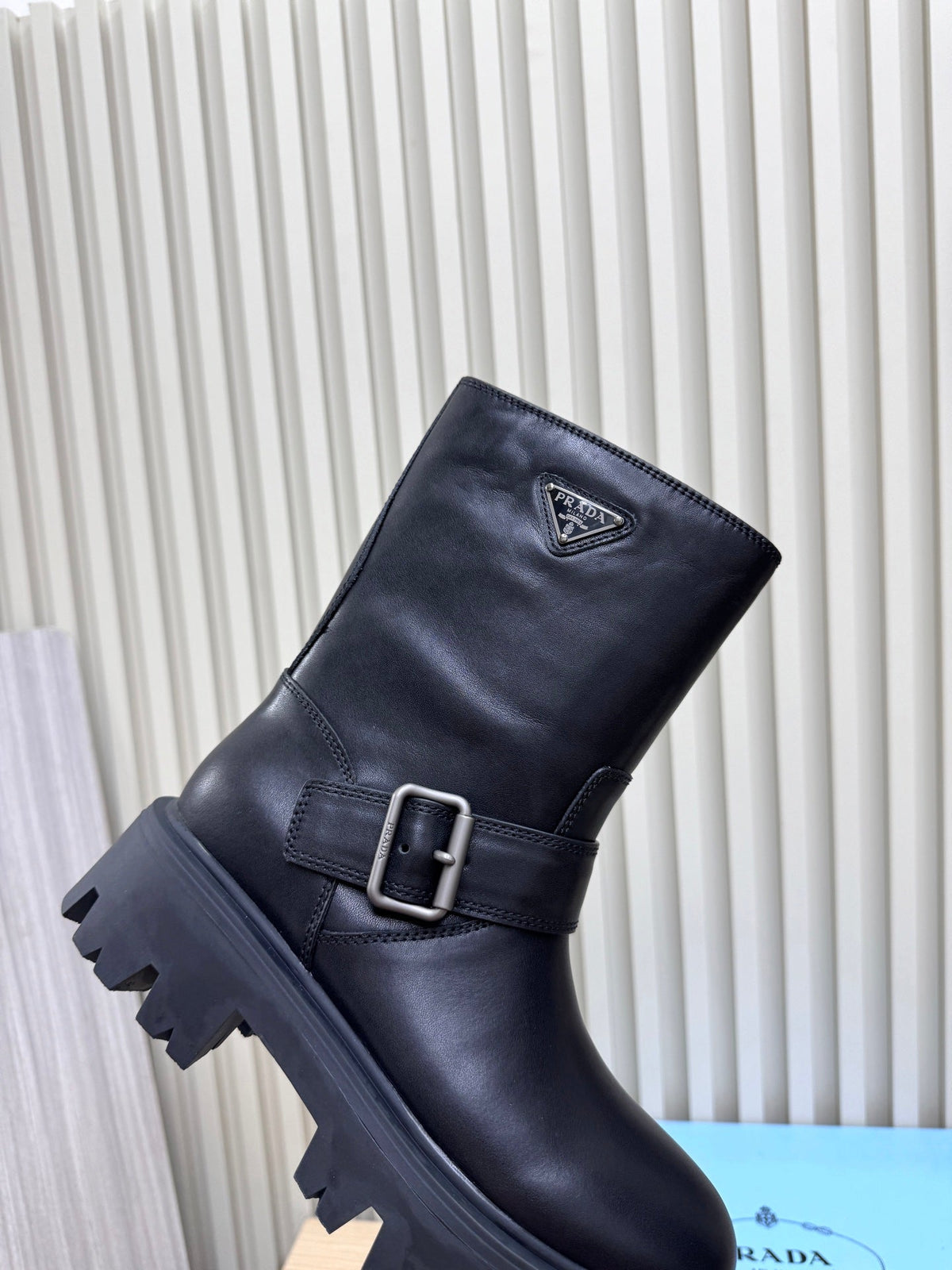 PRA Martin boots black sheepskin 443644