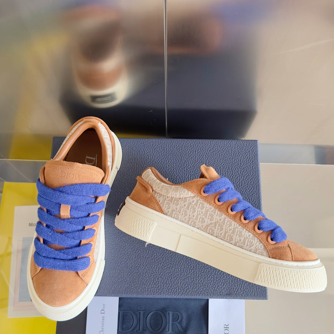 CD B33 Sneaker 40mm Light Brown Monogram Suede