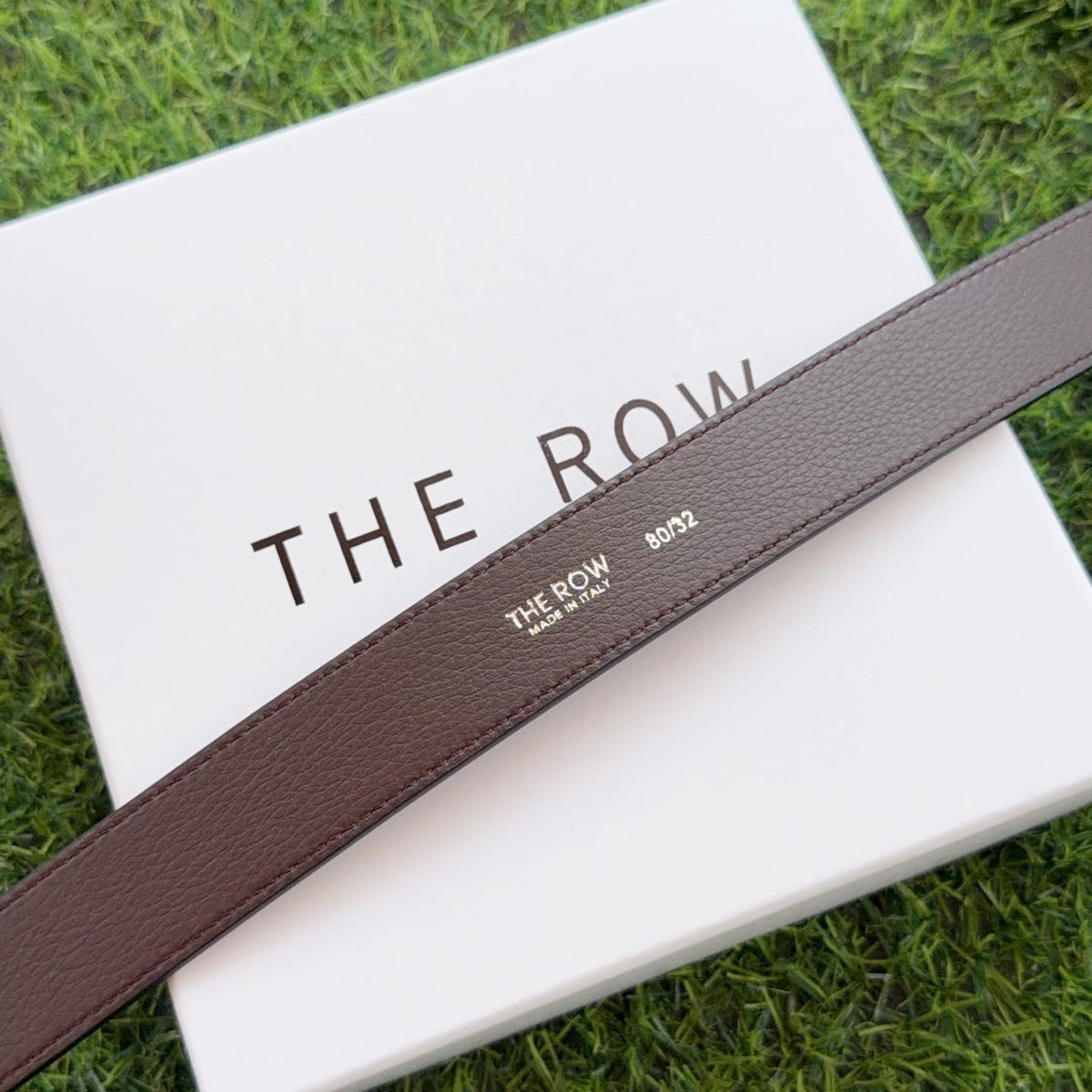 The Row Jin Belt 3cm Black Cowhide 211145