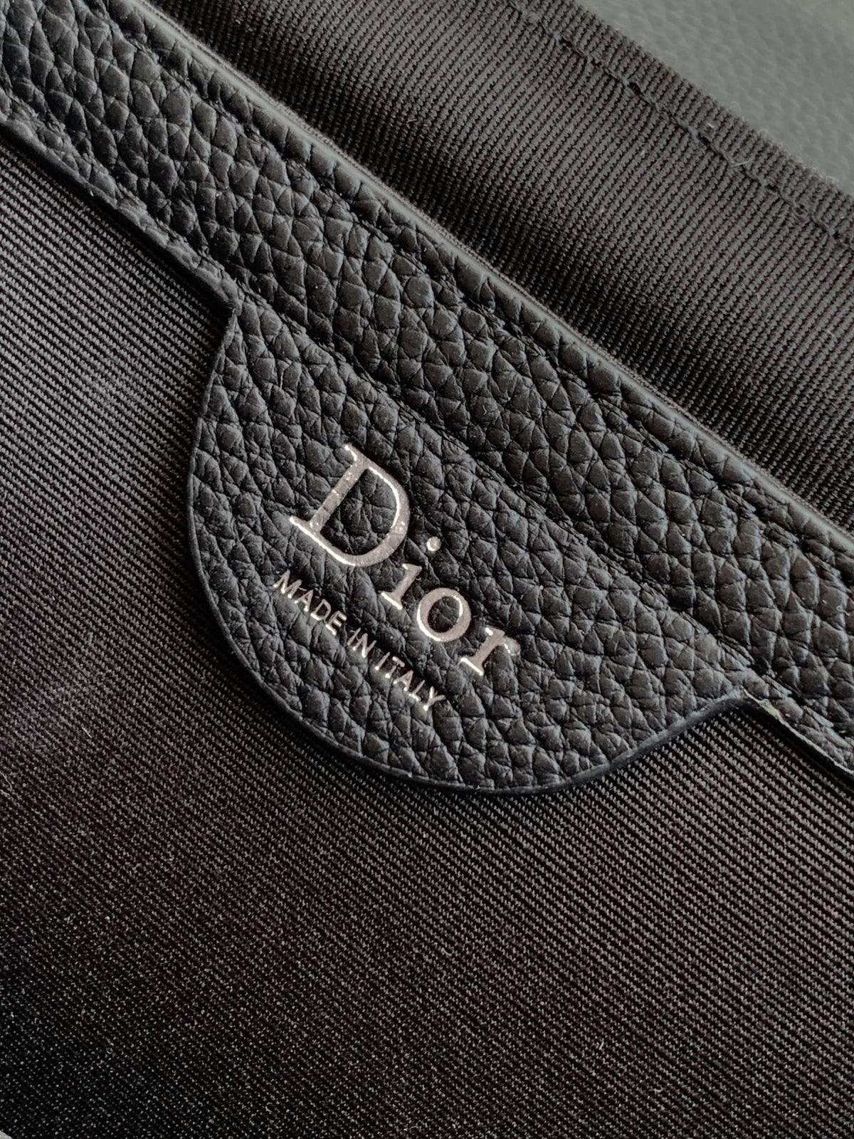 Dior 2026 Heritage Saddle Flap Messenger Bag 23cm Fabric Leather