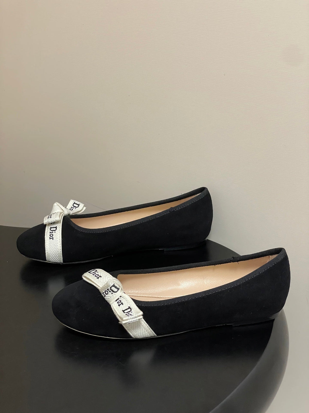 CD J'Adior Ballet Flat Black Suede 834927