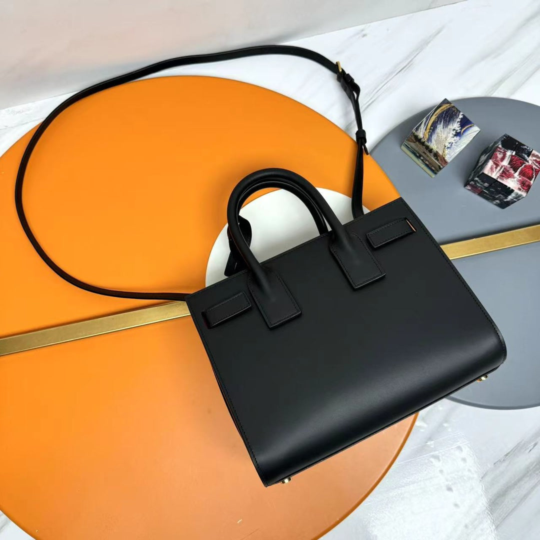 YSL Sac de Jour Baby 26cm Black in Sheepskin 285775