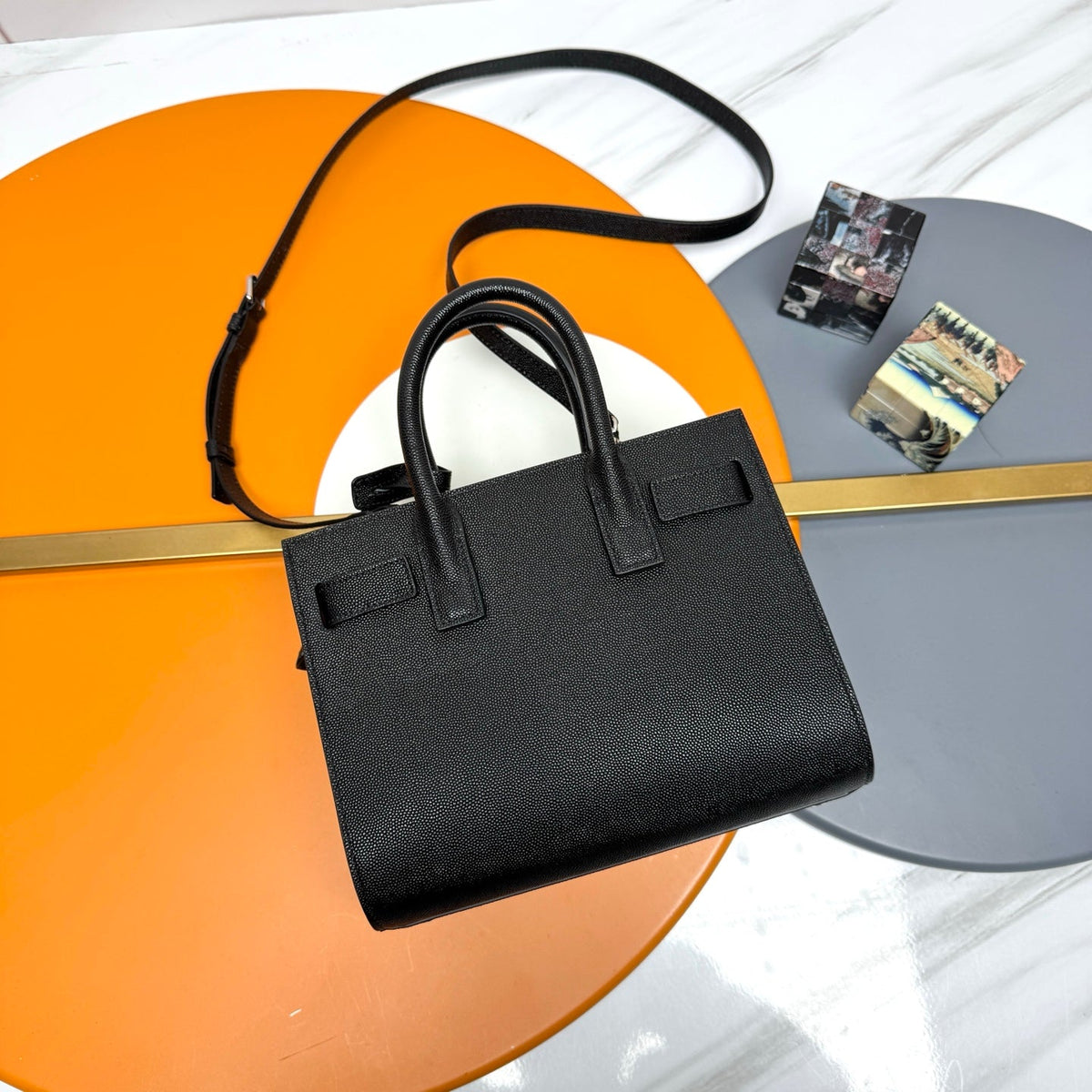YSL Sac de Jour Baby 22cm Black Cowhide 285783