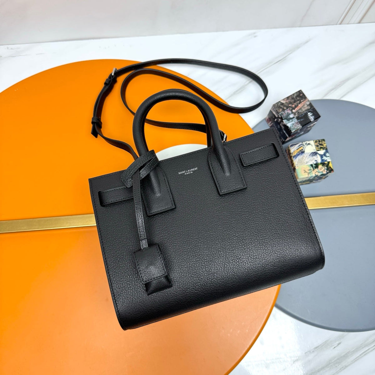 YSL Sac de Jour Baby 26cm Black Cowhide 285781
