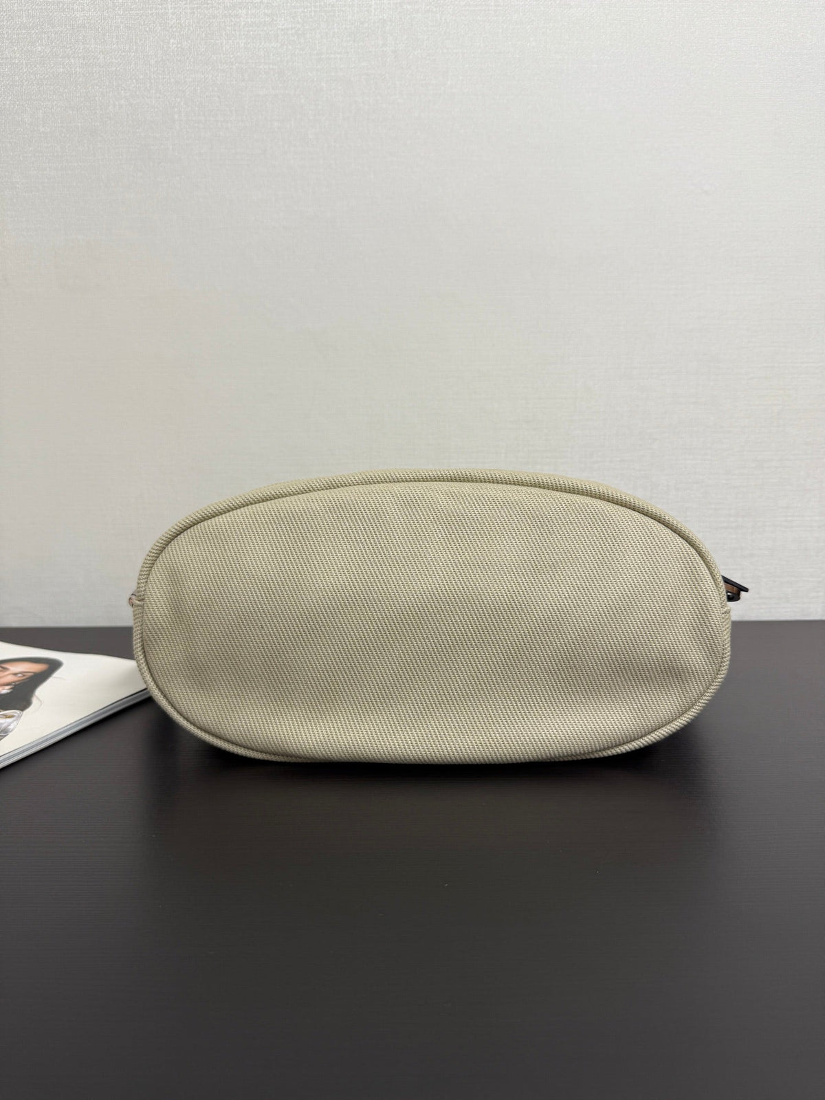 Chanel 2026 Rugby Bag 32cm Beige Canvas Leather