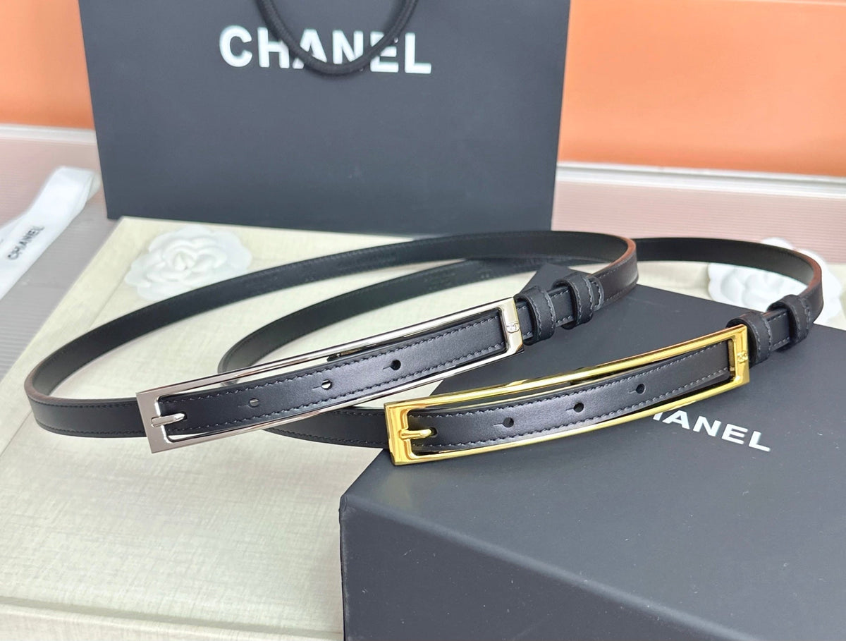 CC Métiers d’art 2026 1.5cm Black Belt Leather 211435