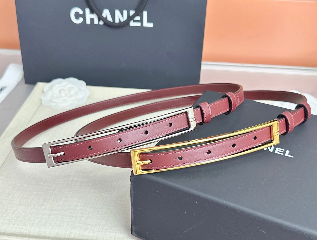 CC Métiers d’art 2026 1.5cm Burgundy Belt Leather 211441