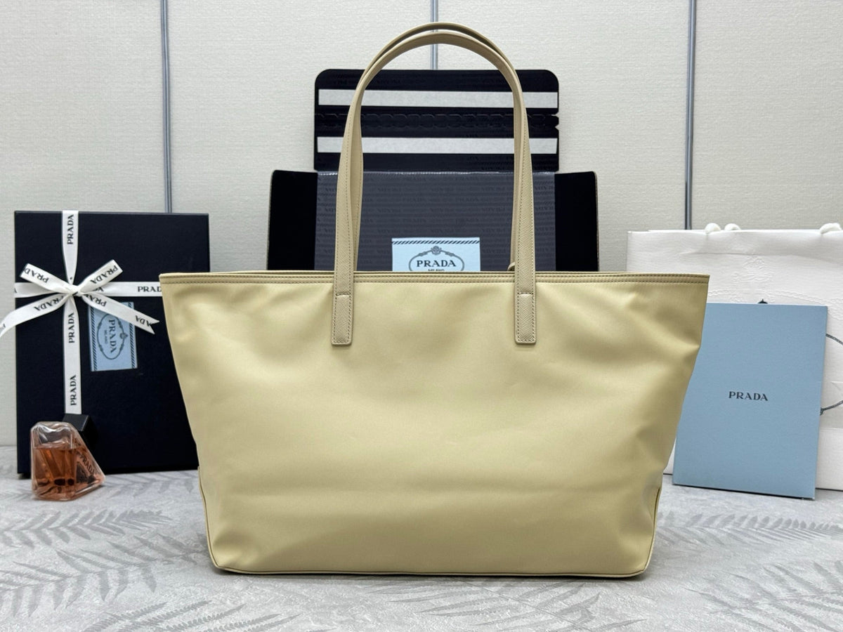 Prada Re-Edition 1978 Tote Bag 35cm Desert Beige Re-Nylon& Saffiano Leather