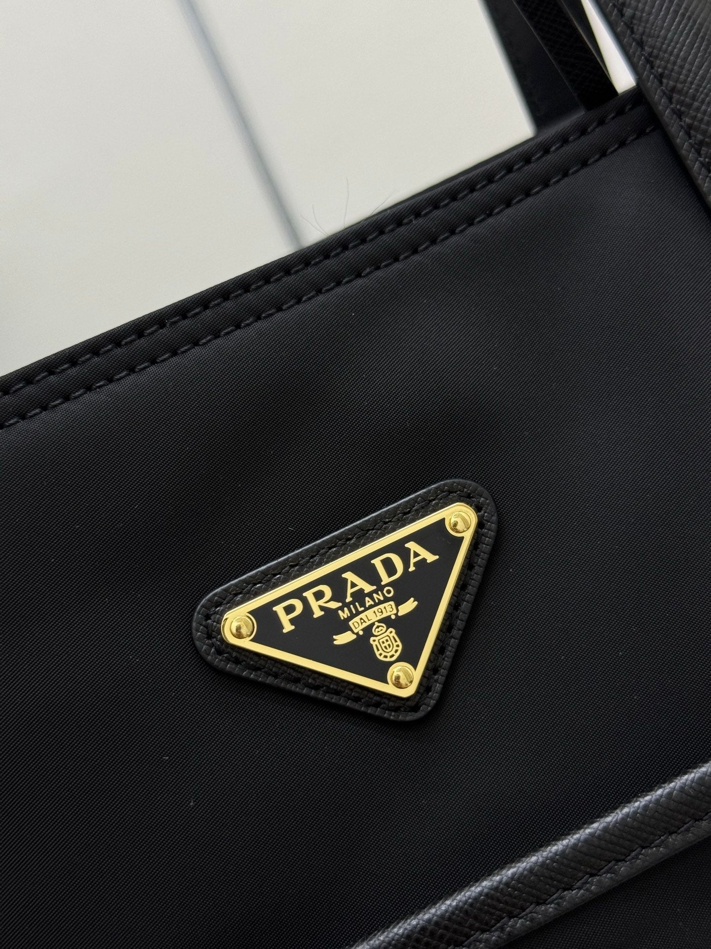 Prada Re-Edition 1978 Tote Bag 35cm Black Re-Nylon& Saffiano Leather