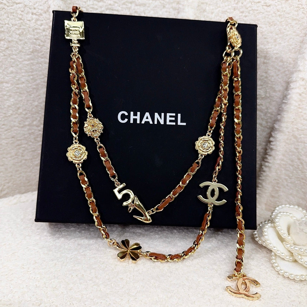 Chanel 2026 CC Logo Plaque Waist Belt 216563