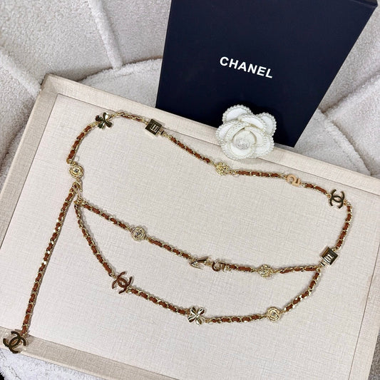 Chanel 2026 CC Logo Plaque Waist Belt 216563