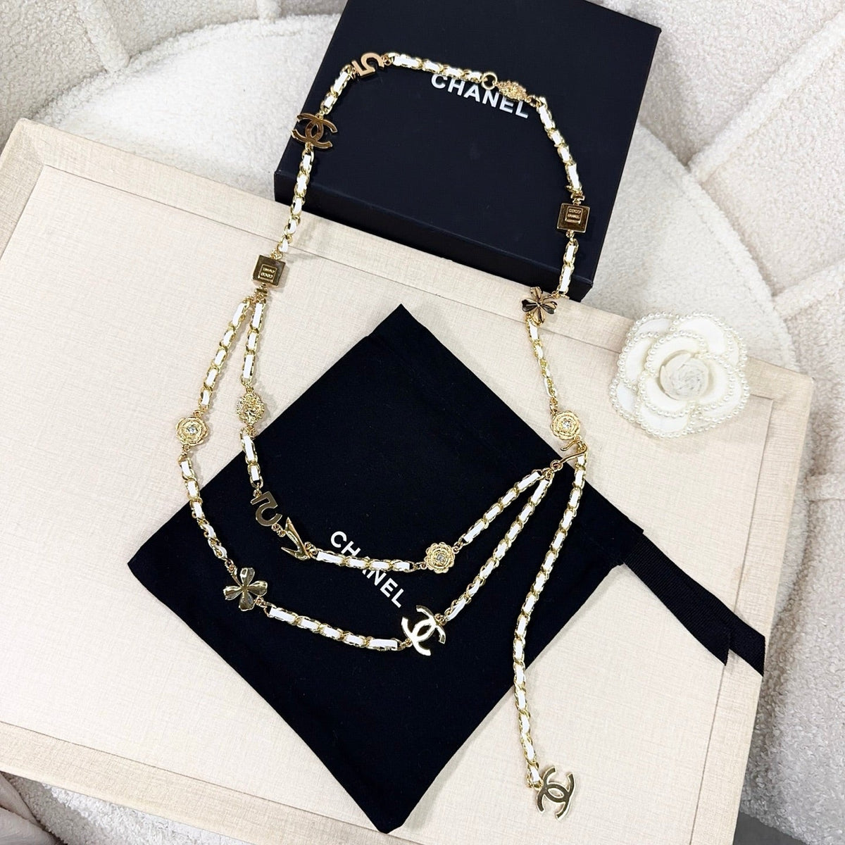 Chanel 2026 CC Logo Plaque Waist Belt 216564