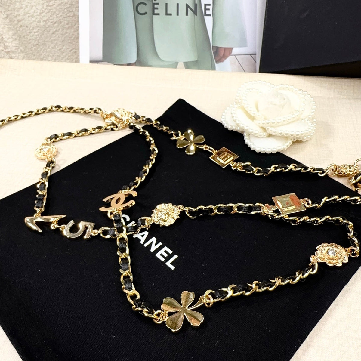 Chanel 2026 CC Logo Plaque Waist Belt 216565