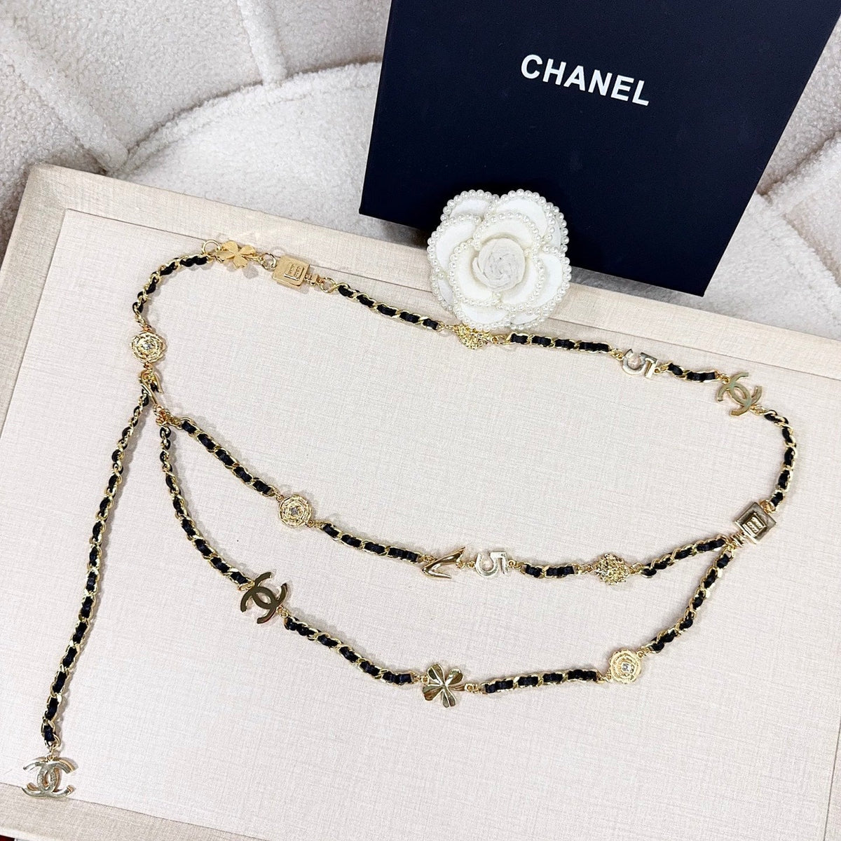 Chanel 2026 CC Logo Plaque Waist Belt 216565