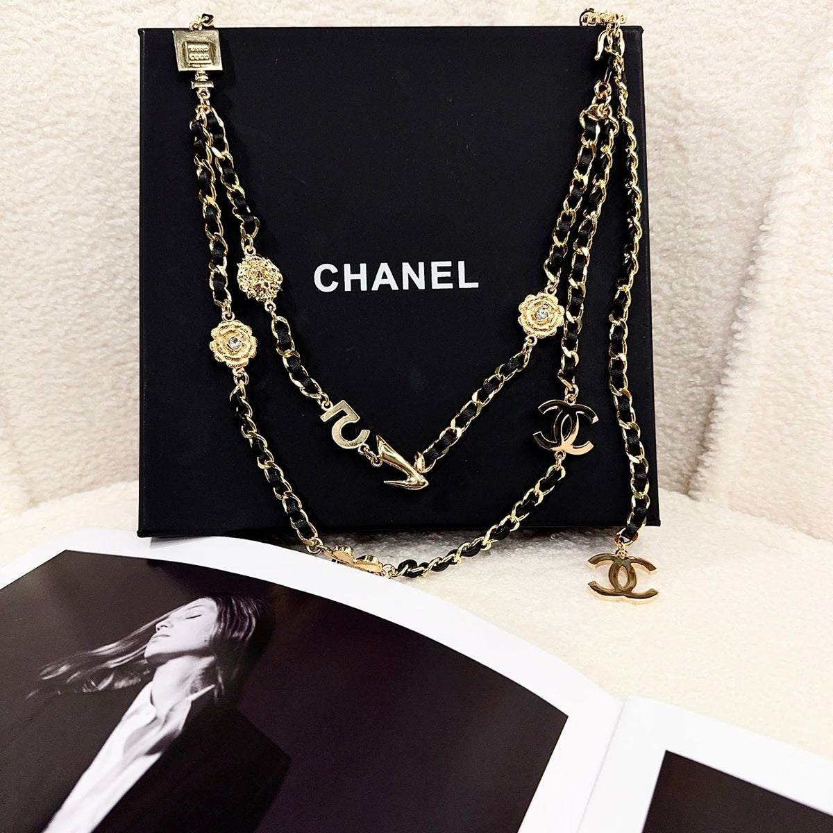 Chanel 2026 CC Logo Plaque Waist Belt 216565