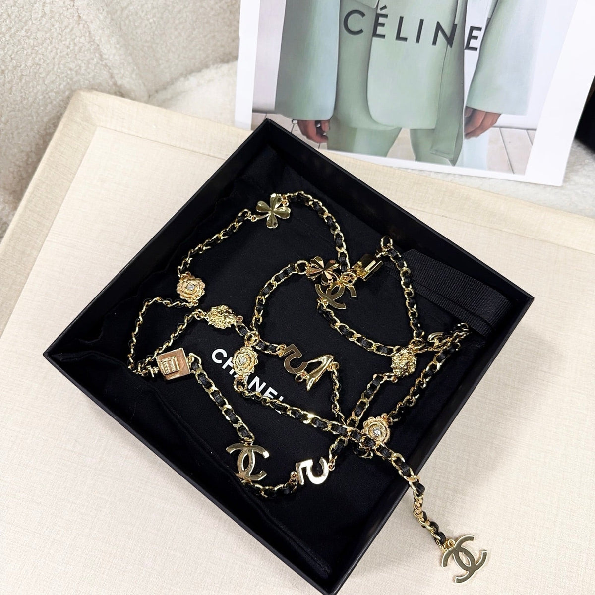 Chanel 2026 CC Logo Plaque Waist Belt 216565