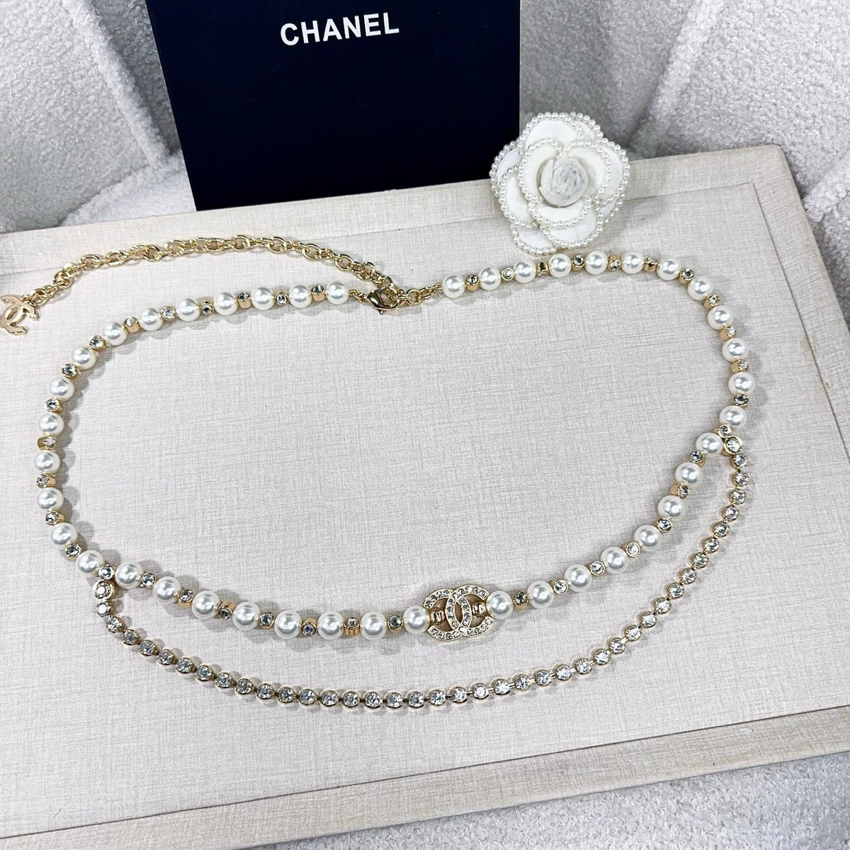 Chanel 2026 CC Logo Plaque Waist Belt 216573