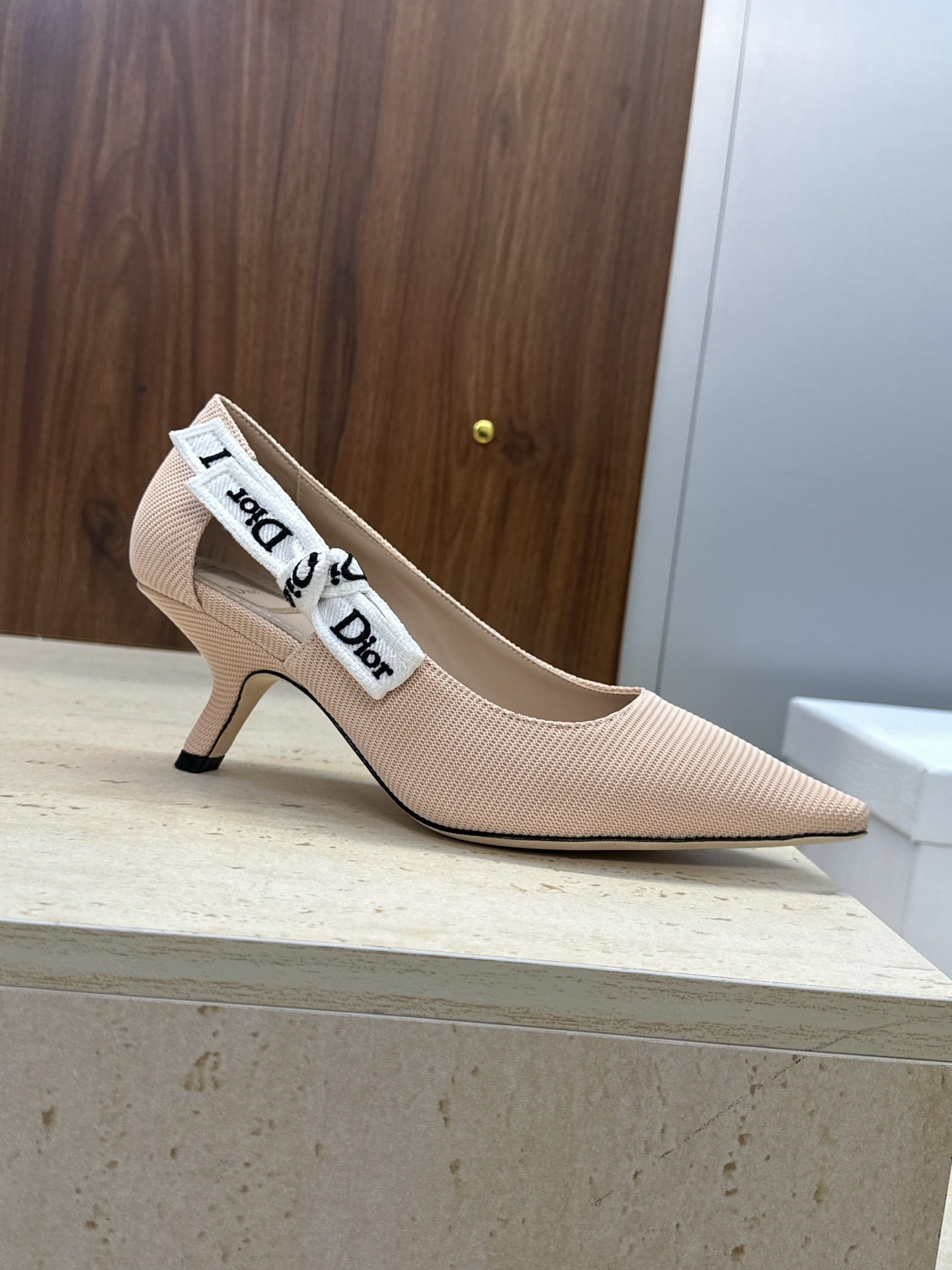 CD J'Adior Pump 6.5cm Beige Technical Fabric 633062