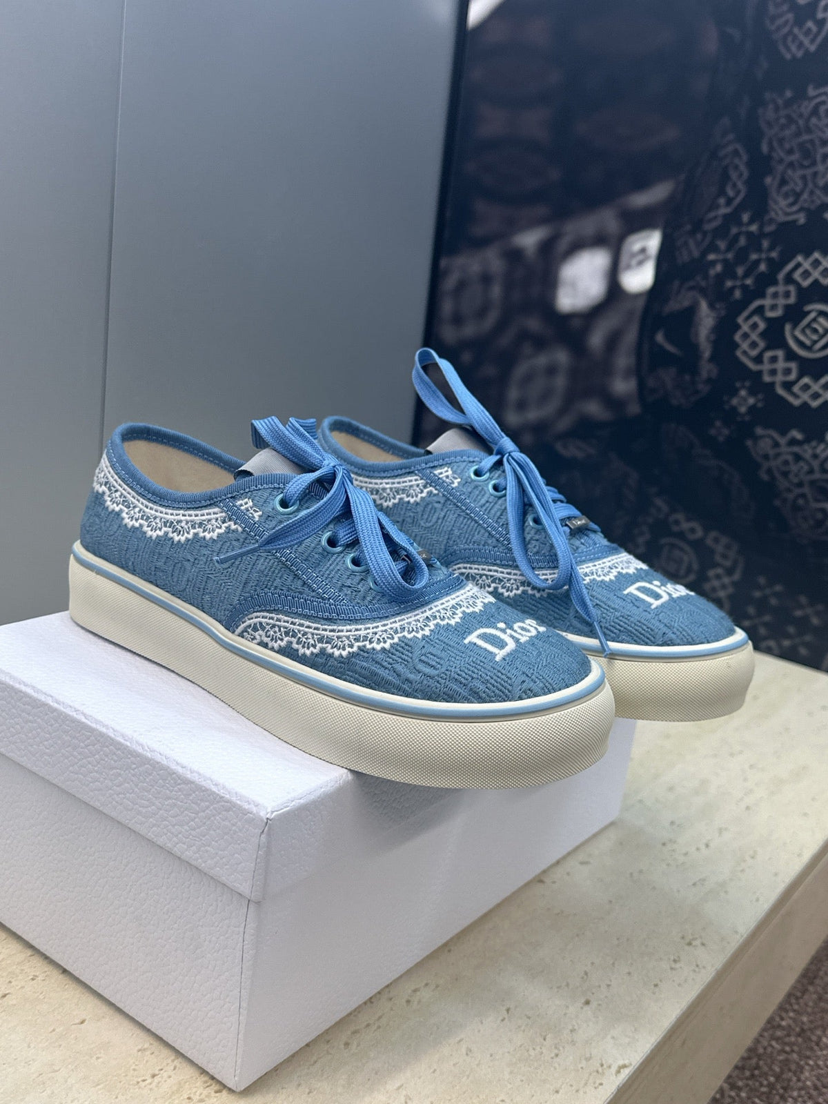 CD Saltwind Sneaker Light Blue Cotton 633081