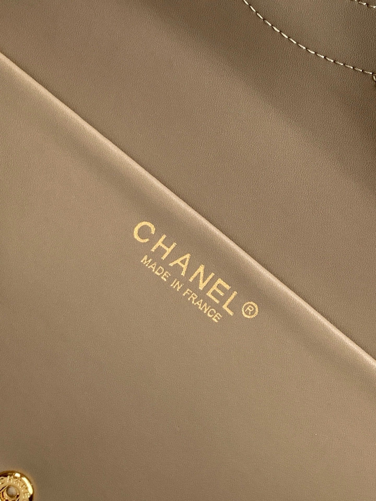 Chanel 2026 Flap Bag 38.5cm Beige Suede Leather