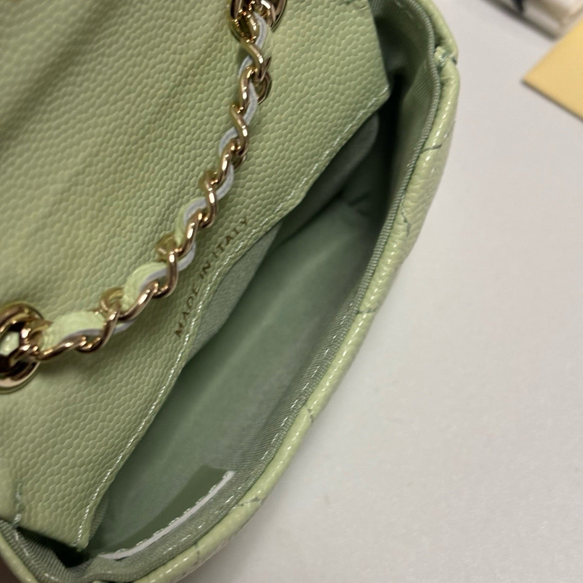 CC 26s Waist Belt Bag Chain Mint Green Caviar 212339