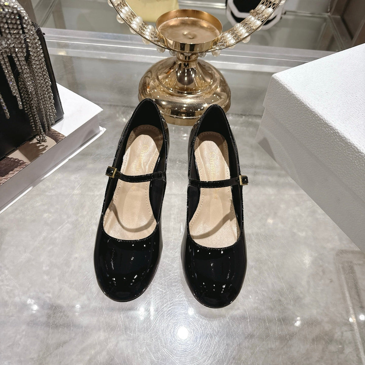 CD  26 Lolita High-Heeled 40 Black Patent Leather 592220