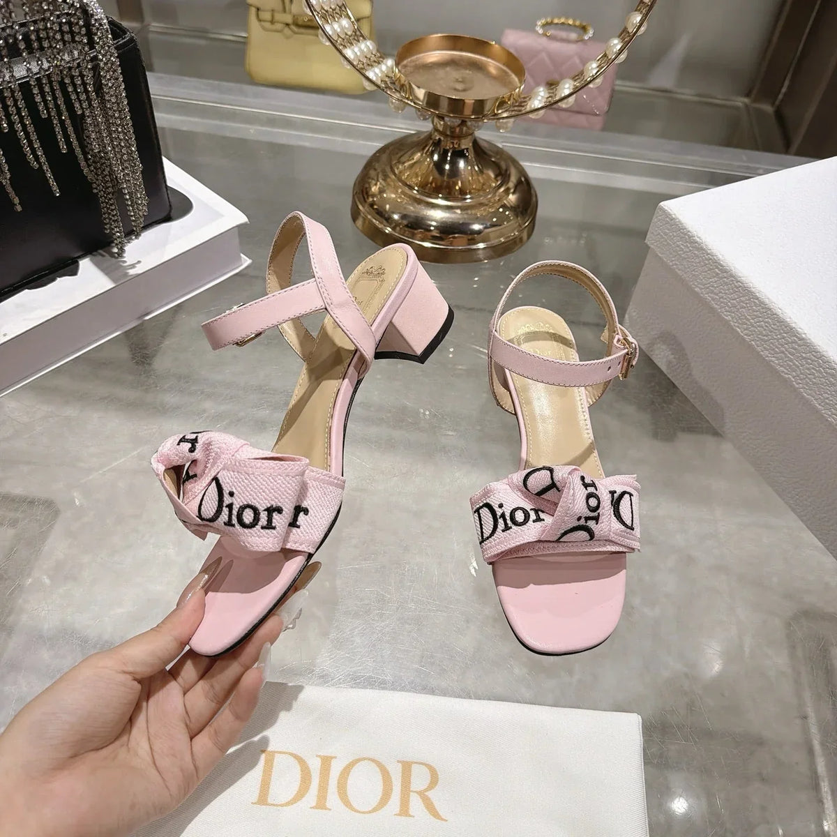 Dior 2026 J'Adior Sandal Fabric Leather 901715