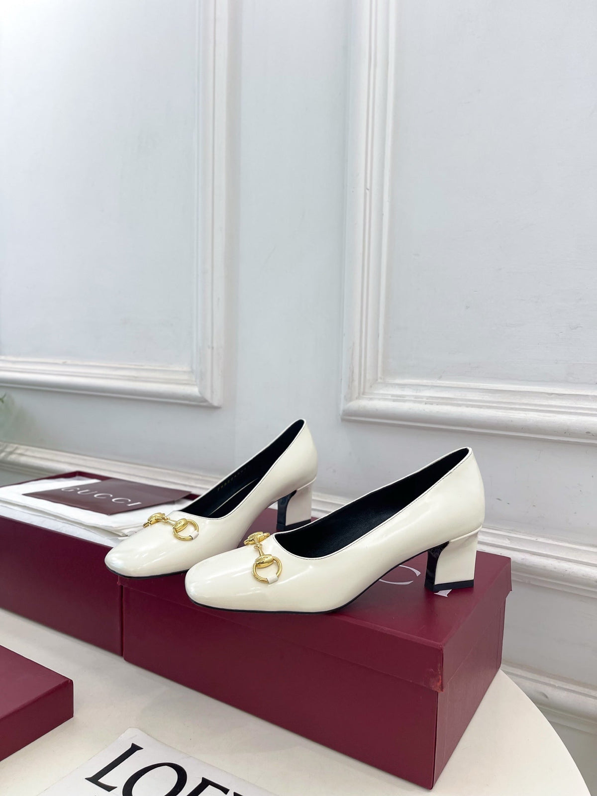 GG 26s Signora Pump 5.5cm White  Leather 640311