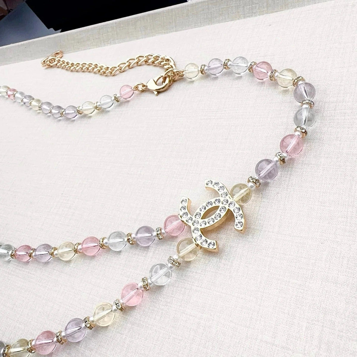 Chanel 2026 Crystal Beads Paired Waist Chain Belt 205833