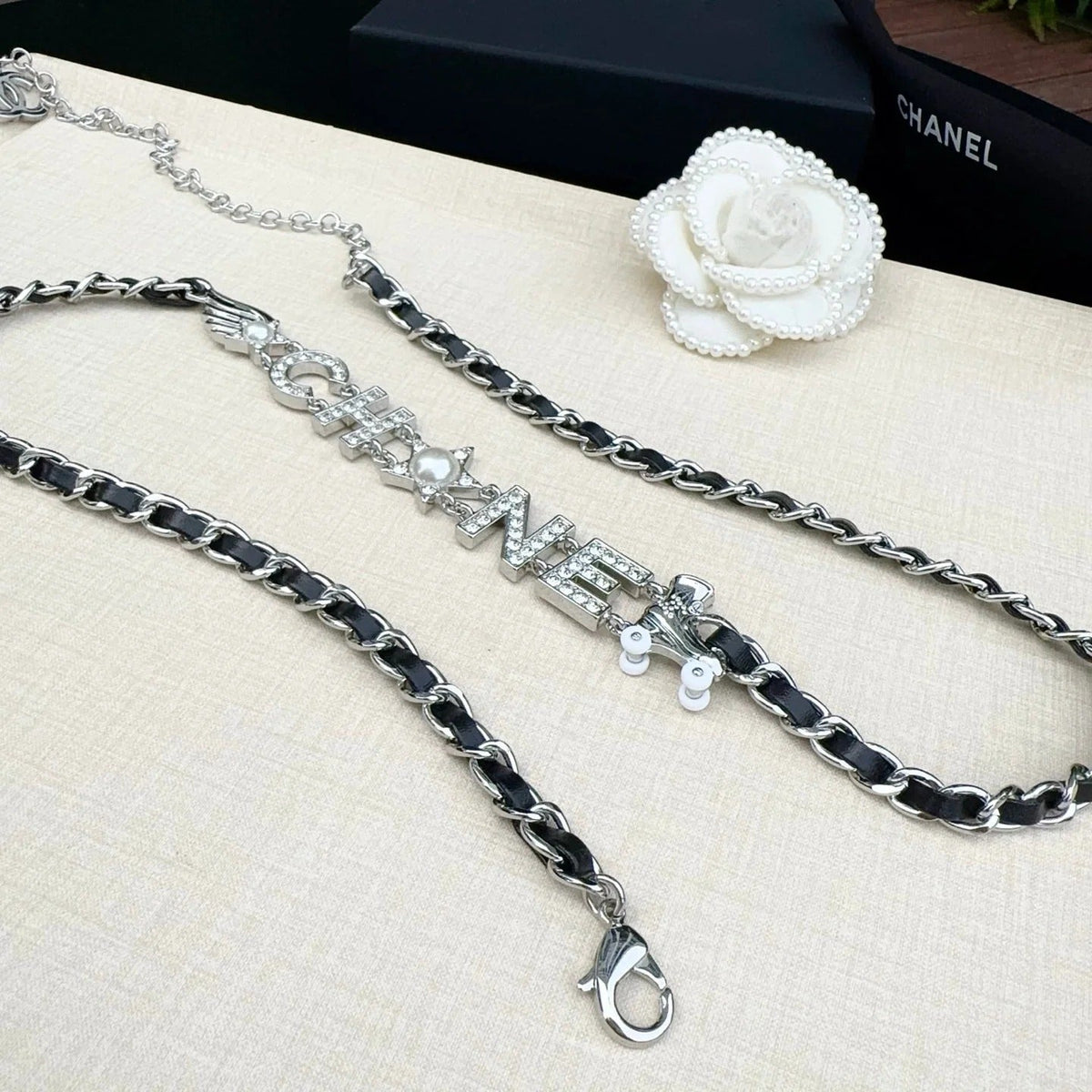 Chanel 2026 Crystal CC Logo Chain Belt 212349