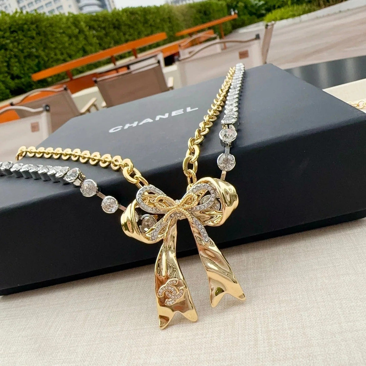 Chanel 2026 Bow Charm Chain Belt 201306