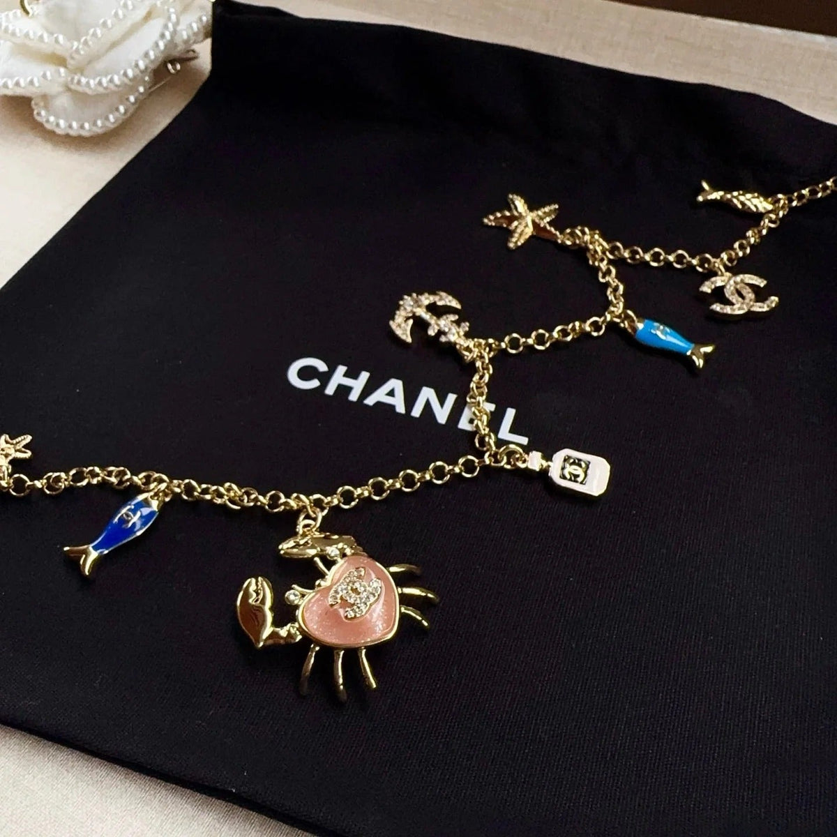 Chanel 2026 Ocean-Themed Charm Chain Belt 207163