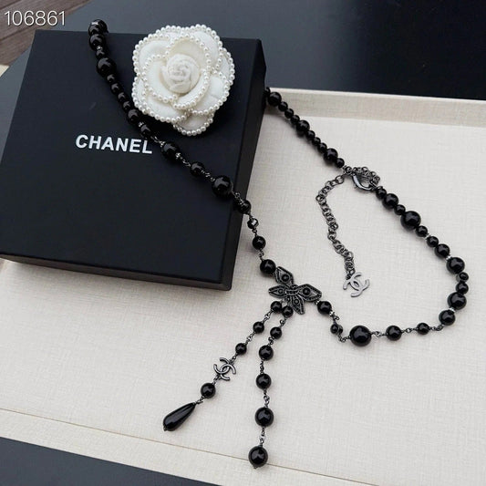 Chanel 2026 Butterfly Buckle Pearl Chain Belt 197844