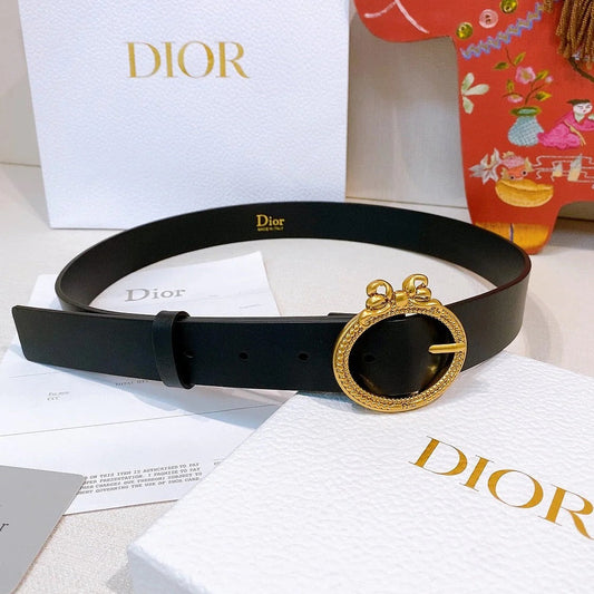 Dior Médaillon Belt 30mm With Bow Calfskin 207707