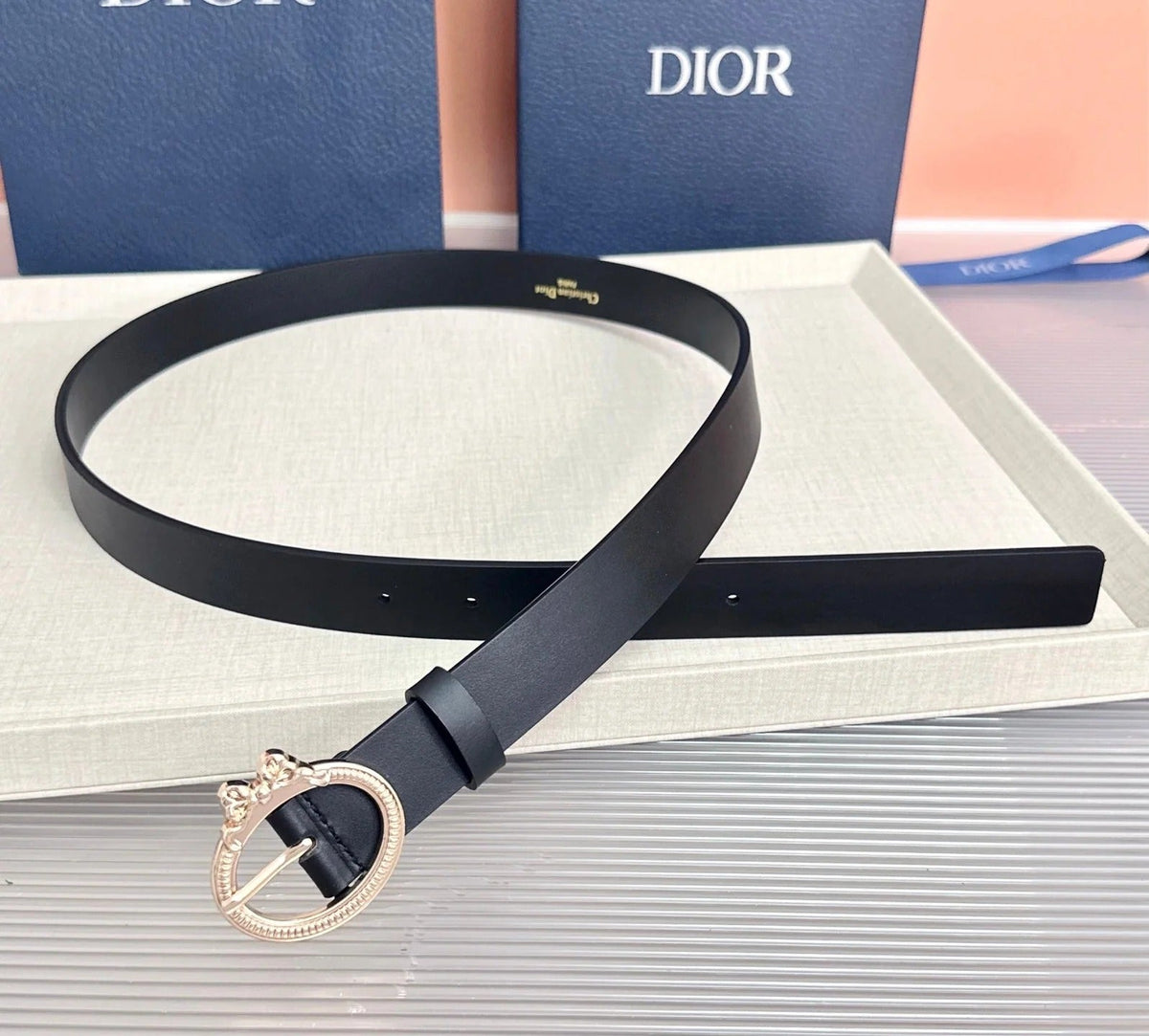 Dior Médaillon Belt 25mm Smooth Calfskin 209867